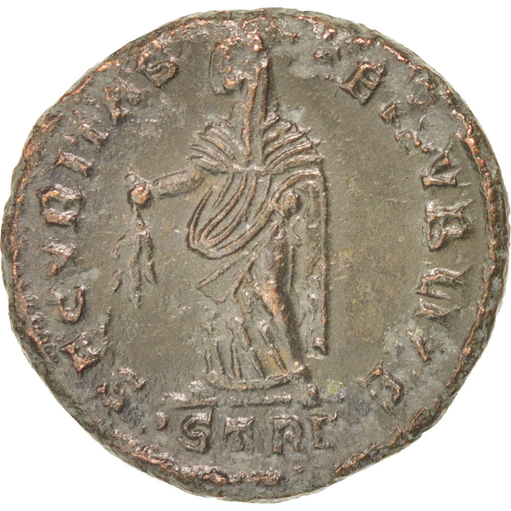 Coin, Helena, Nummus, Trier, AU(50-53), Copper, RIC:291