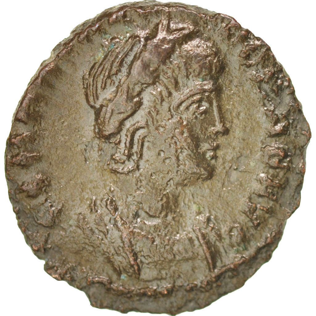 Munten, Theodora, Nummus, Trier, ZF, Koper, RIC:65