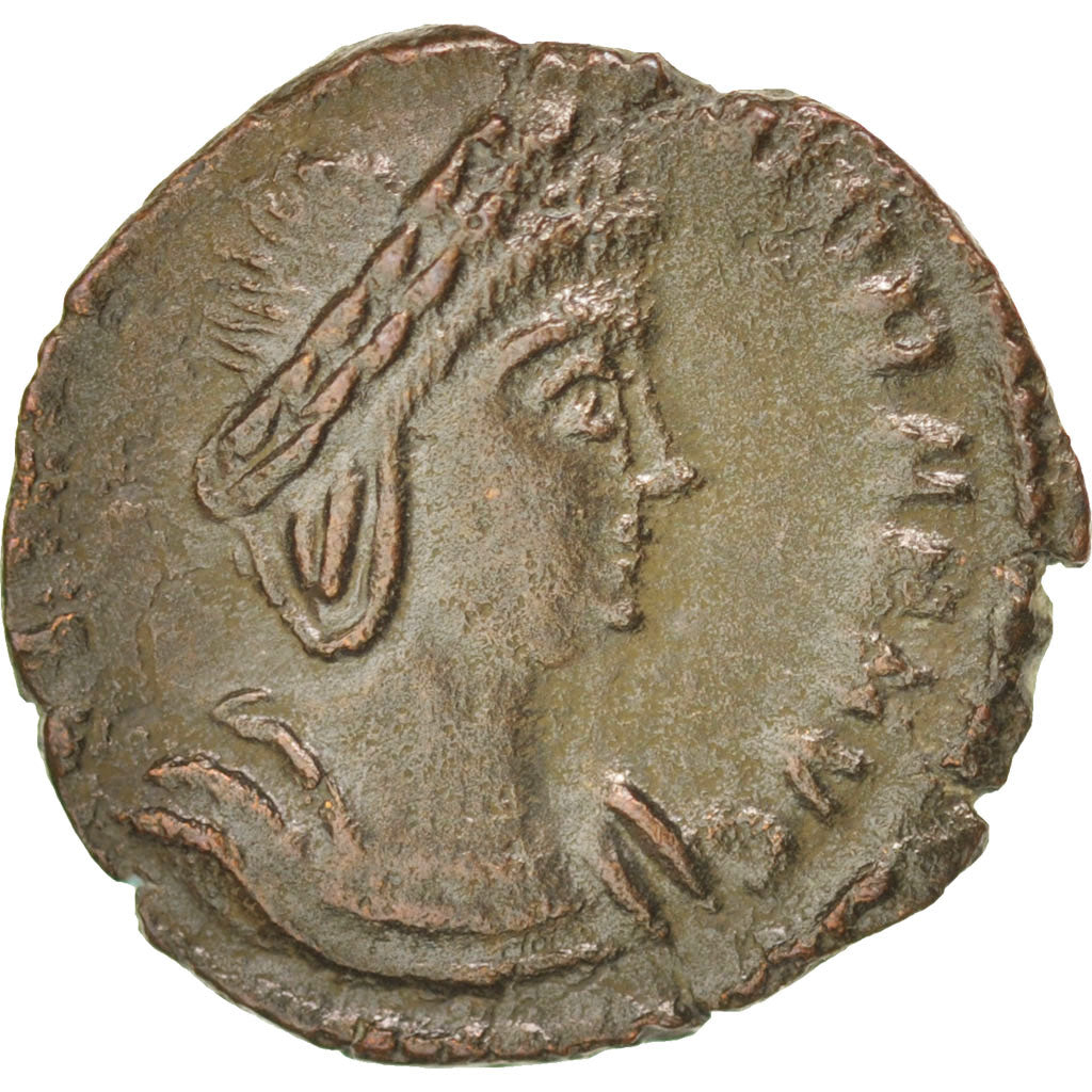 Coin, Theodora, Nummus, Trier, AU(50-53), Copper, RIC:56