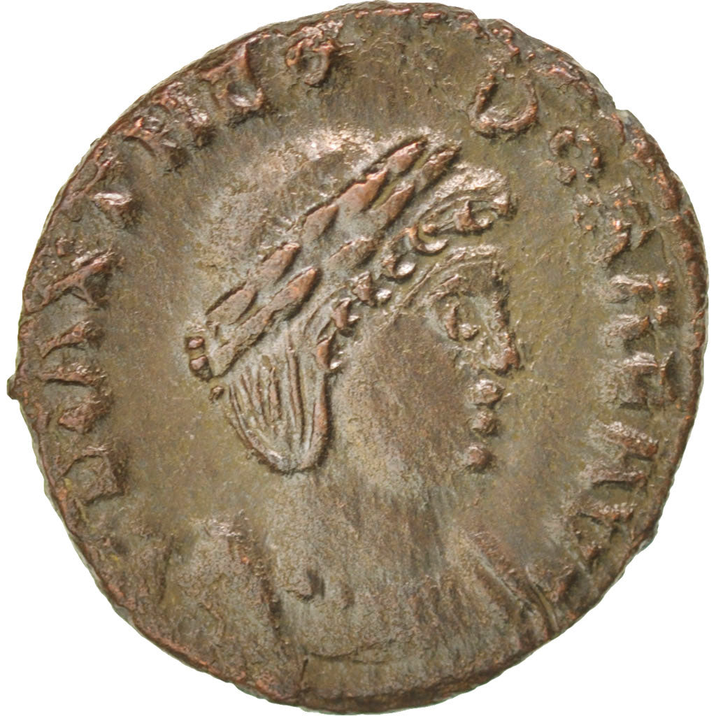 Coin, Theodora, Nummus, Trier, AU(50-53), Copper, RIC:56