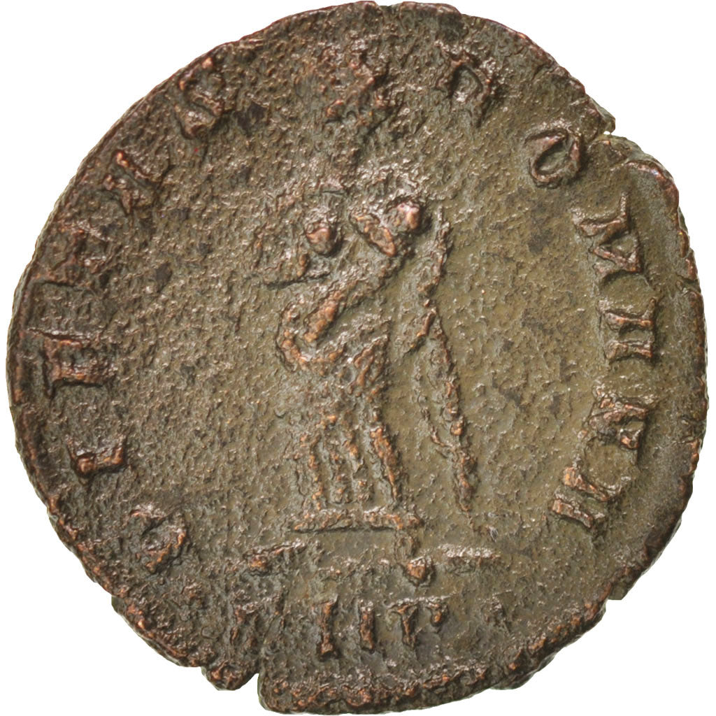 Moneta, Theodora, Nummus, Trier, BB+, Rame, RIC:56