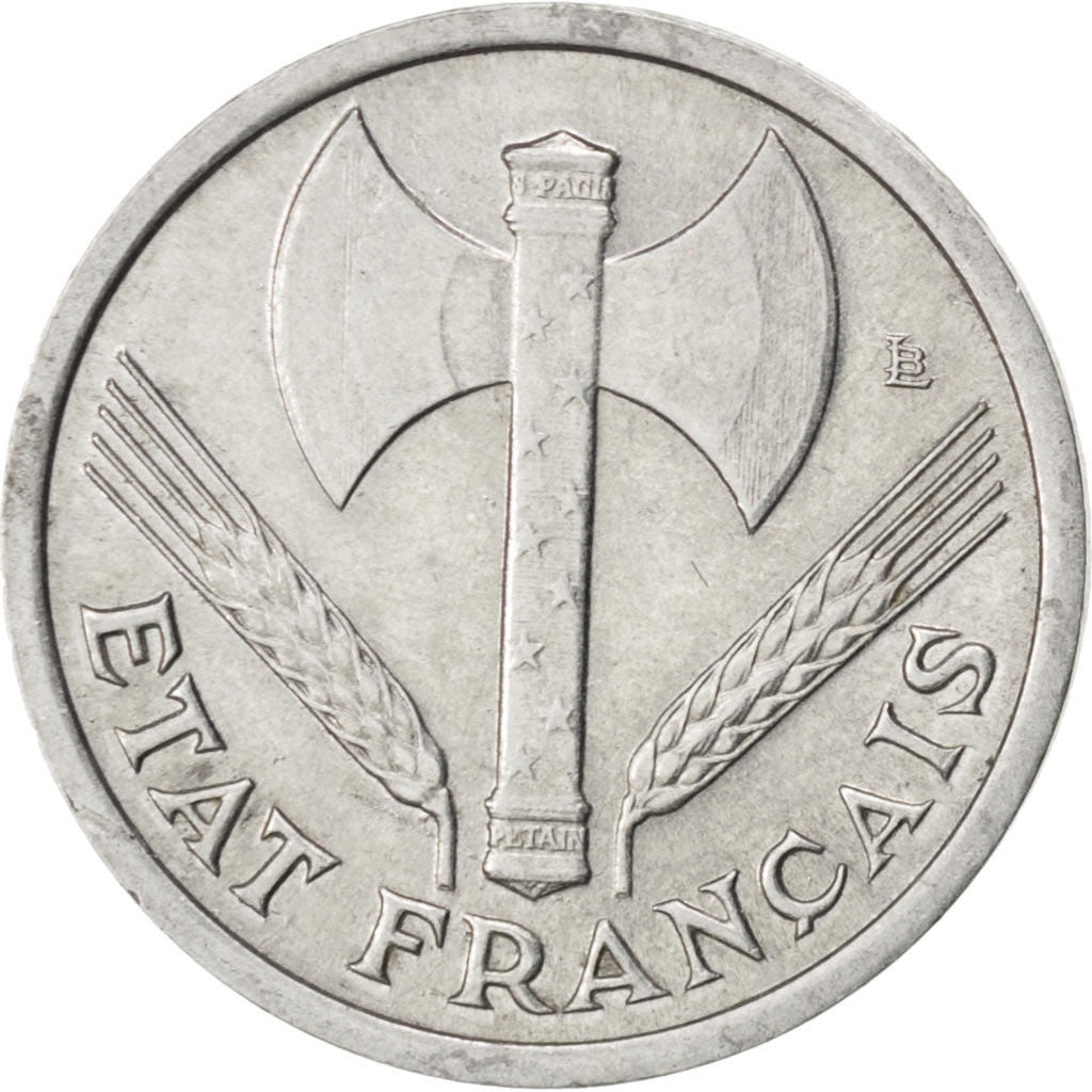 FRANCE, Bazor, Franc, 1943, Paris, KM #902.1, AU(55-58), Aluminum, 23, Gadoury..