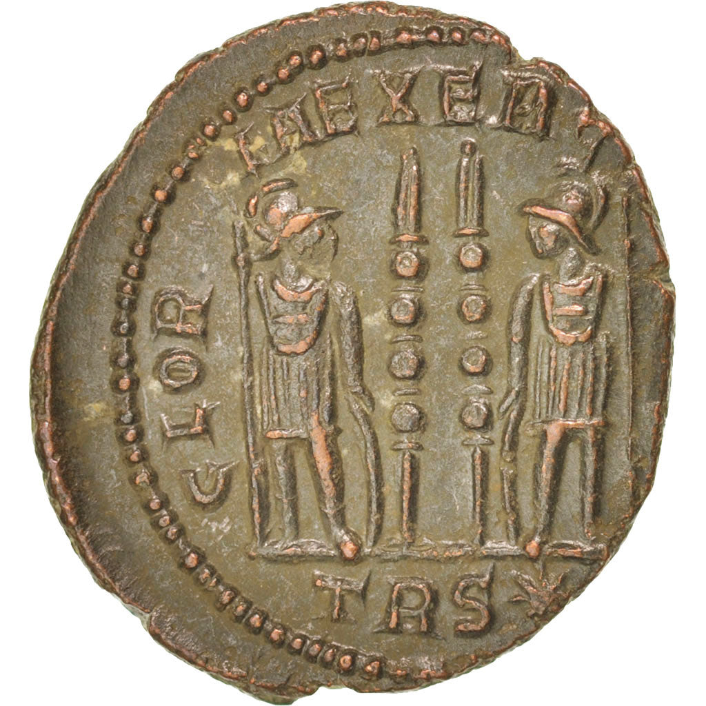 Coin, Constantine II, Nummus, Trier, AU(50-53), Copper, RIC:254