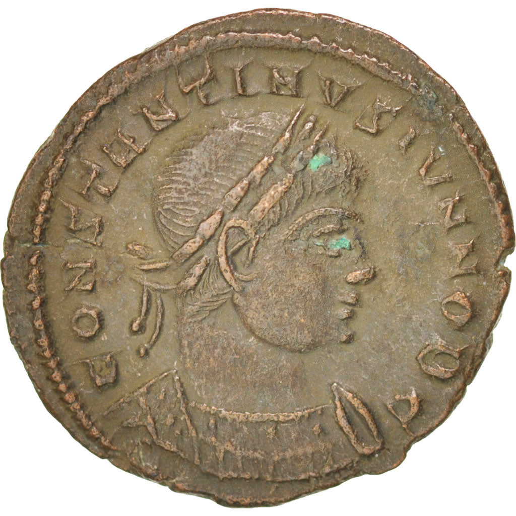 Moneta, Constantine II, Nummus, Trier, BB+, Rame, RIC:254