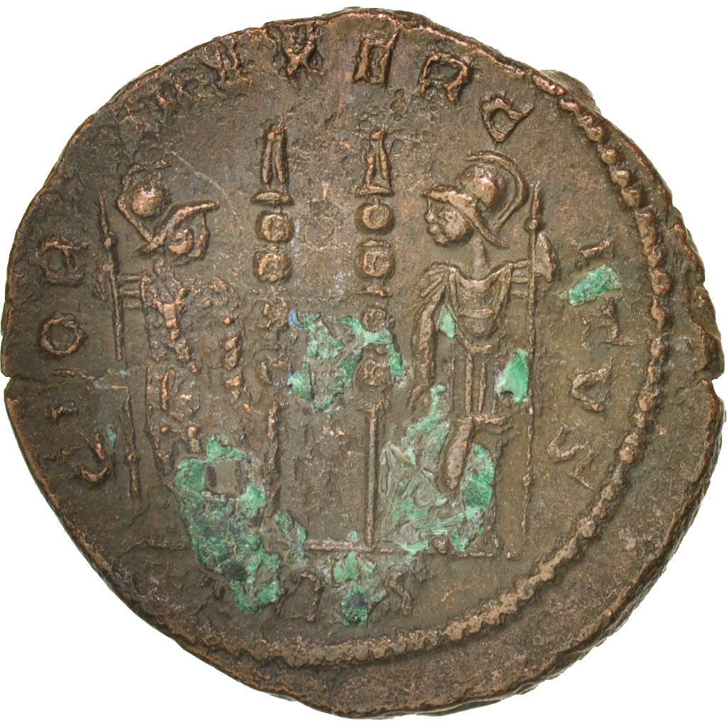 Moneta, Constantine II, Nummus, Trier, BB+, Rame, RIC:254