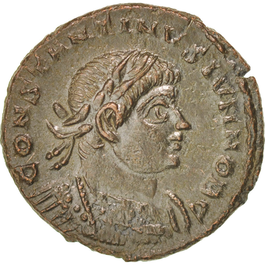 Coin, Constantine II, Nummus, Trier, AU(55-58), Copper, RIC:254