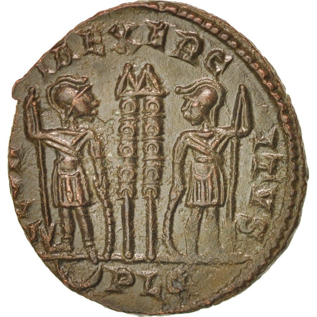 Moneta, Constantine II, Nummus, Lyons, BB+, Rame, RIC:254