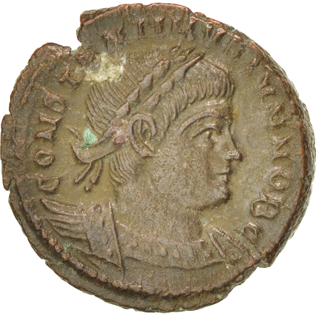 Coin, Constantine II, Nummus, Trier, AU(50-53), Copper, RIC:254