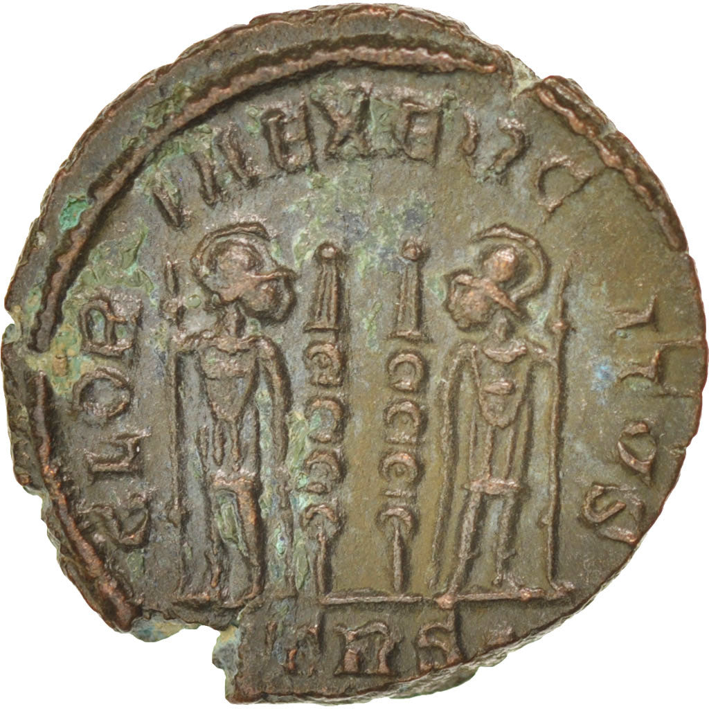 Coin, Constantine II, Nummus, Trier, AU(50-53), Copper, RIC:254