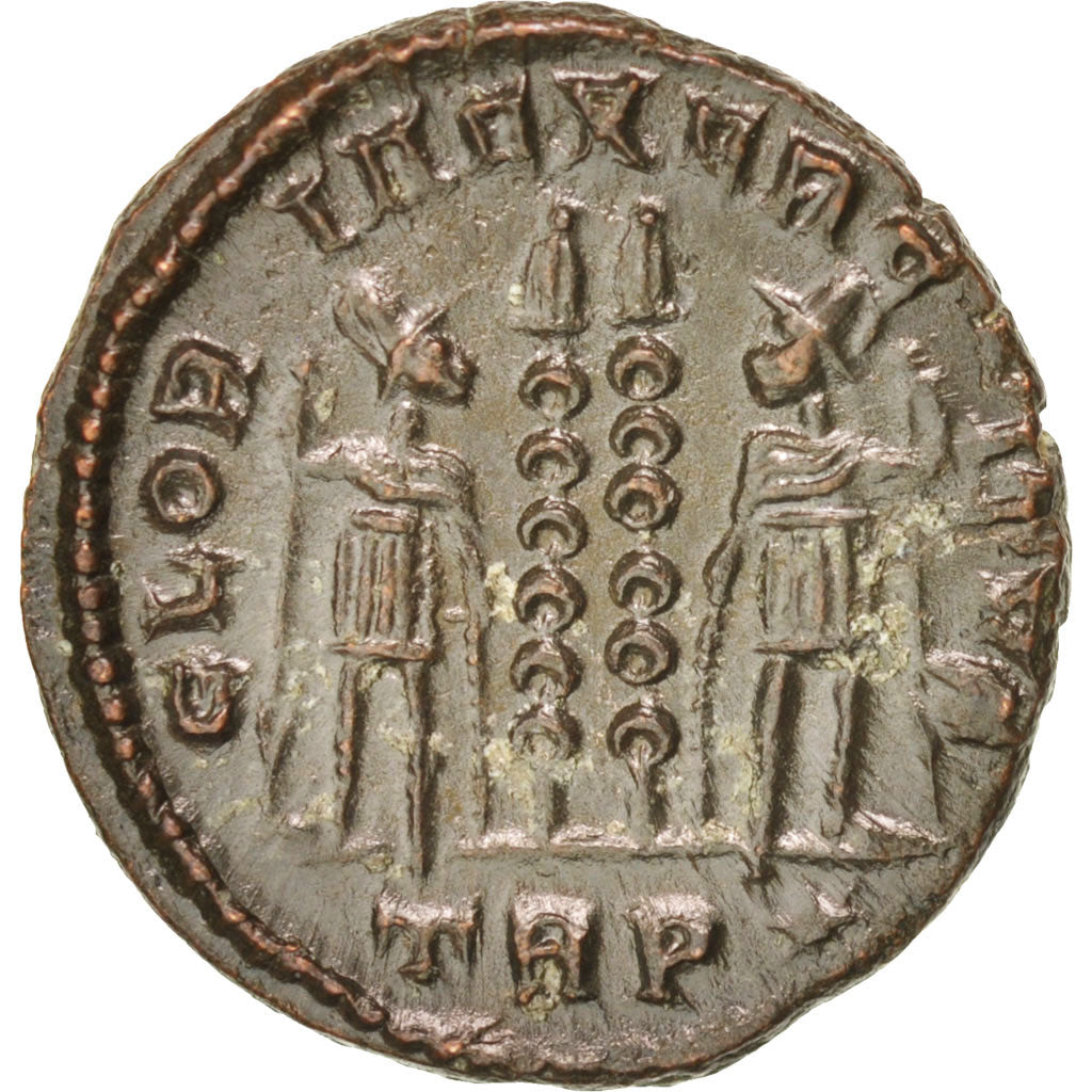 Coin, Constantine II, Nummus, Trier, AU(50-53), Copper, RIC:254