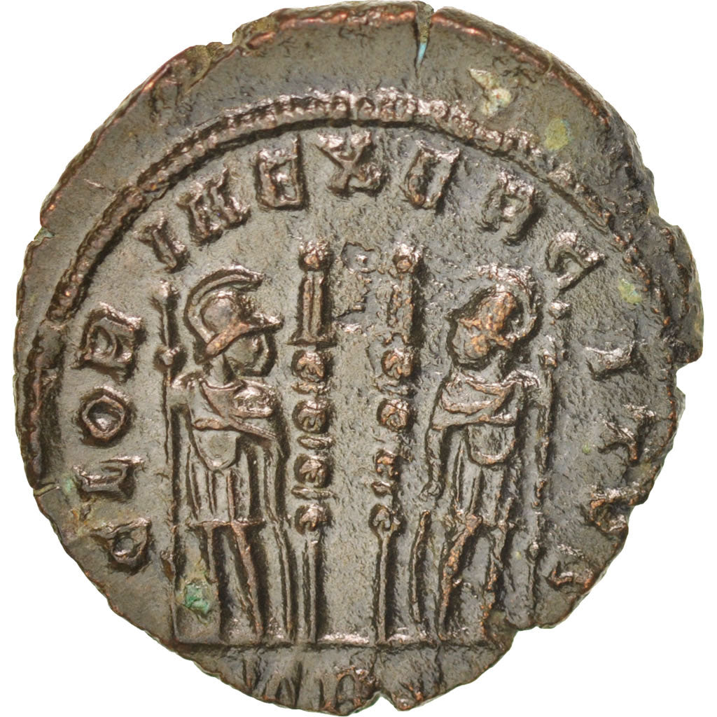 Coin, Constantine II, Nummus, Trier, AU(50-53), Copper, RIC:254