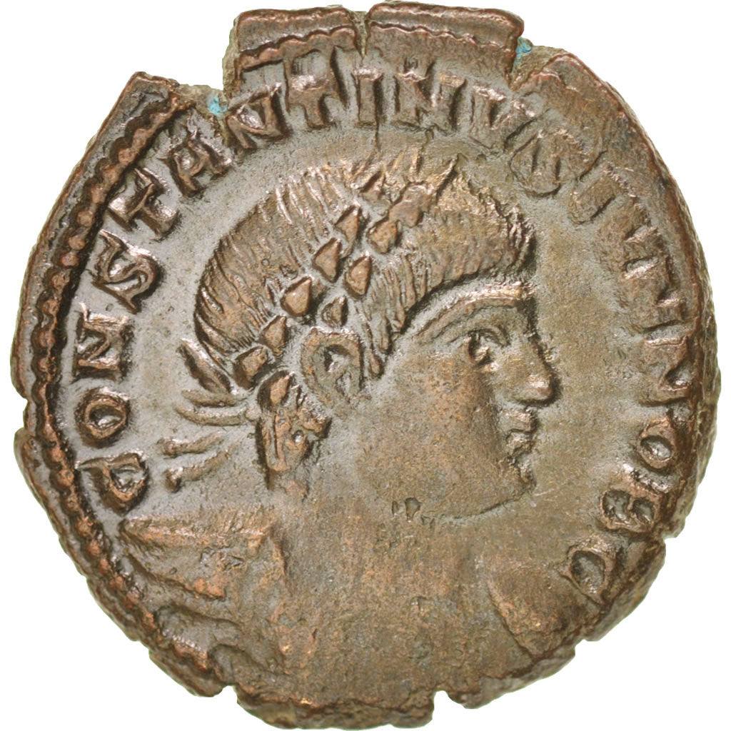 Munten, Constantijn II, Nummus, Trier, ZF+, Koper, RIC:254