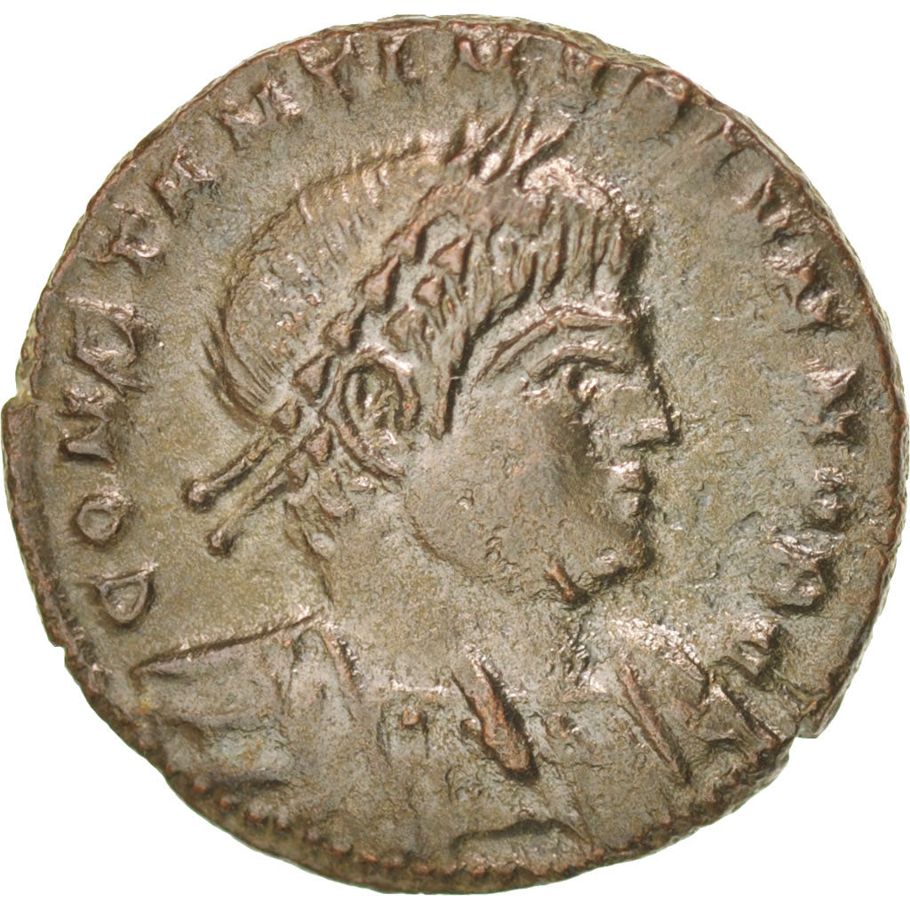 Coin, Constantine II, Nummus, Trier, AU(50-53), Copper, RIC:254