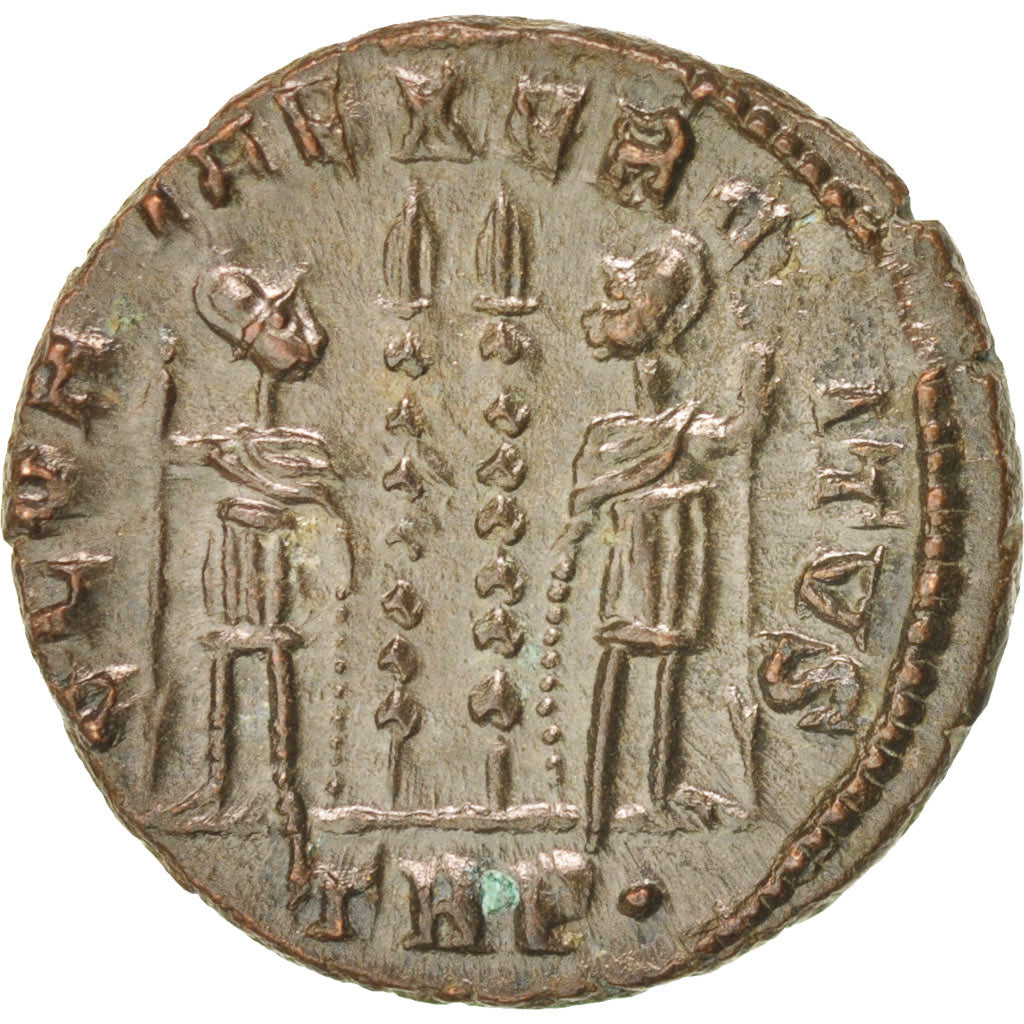 Coin, Constantine II, Nummus, Trier, AU(50-53), Copper, RIC:254
