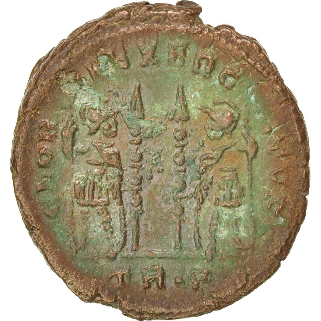 Moneta, Constantine II, Nummus, Trier, BB+, Rame, RIC:254