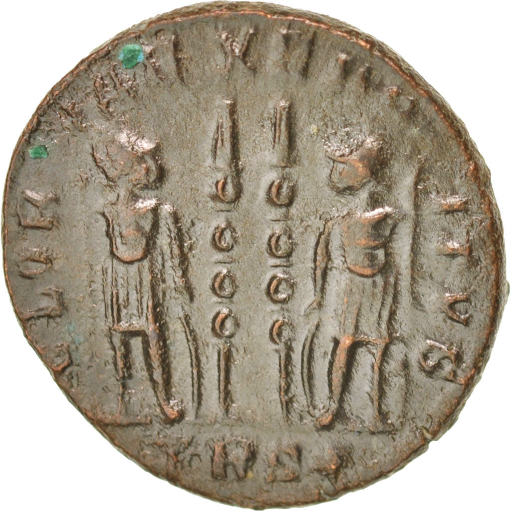 Coin, Constantine II, Nummus, Trier, AU(50-53), Copper, RIC:254