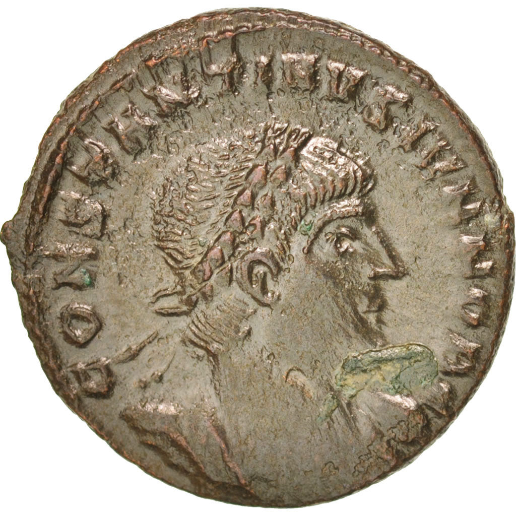 Coin, Constantine II, Nummus, Trier, AU(50-53), Copper, RIC:254