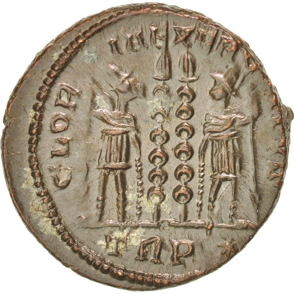 Coin, Constantine II, Nummus, Trier, AU(50-53), Copper, RIC:254
