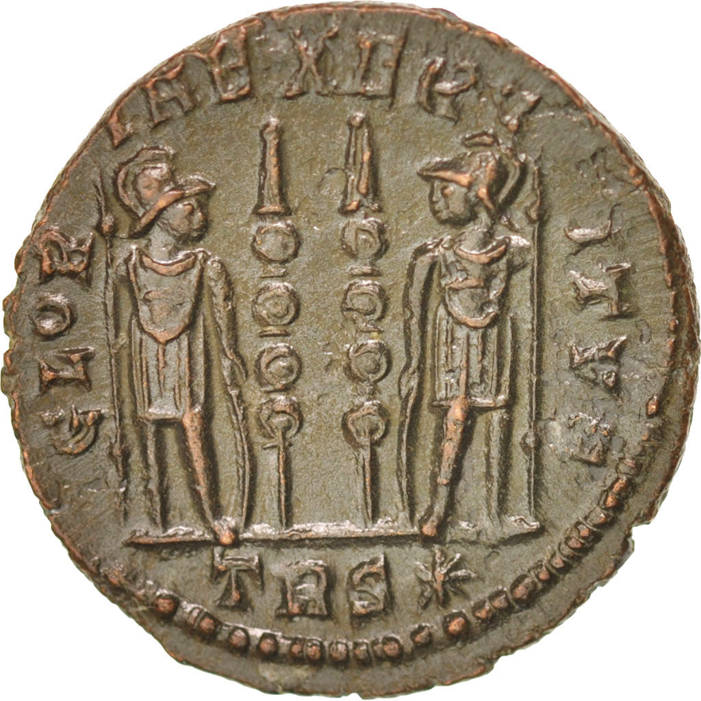 Coin, Constantine II, Nummus, Trier, AU(50-53), Copper, RIC:254