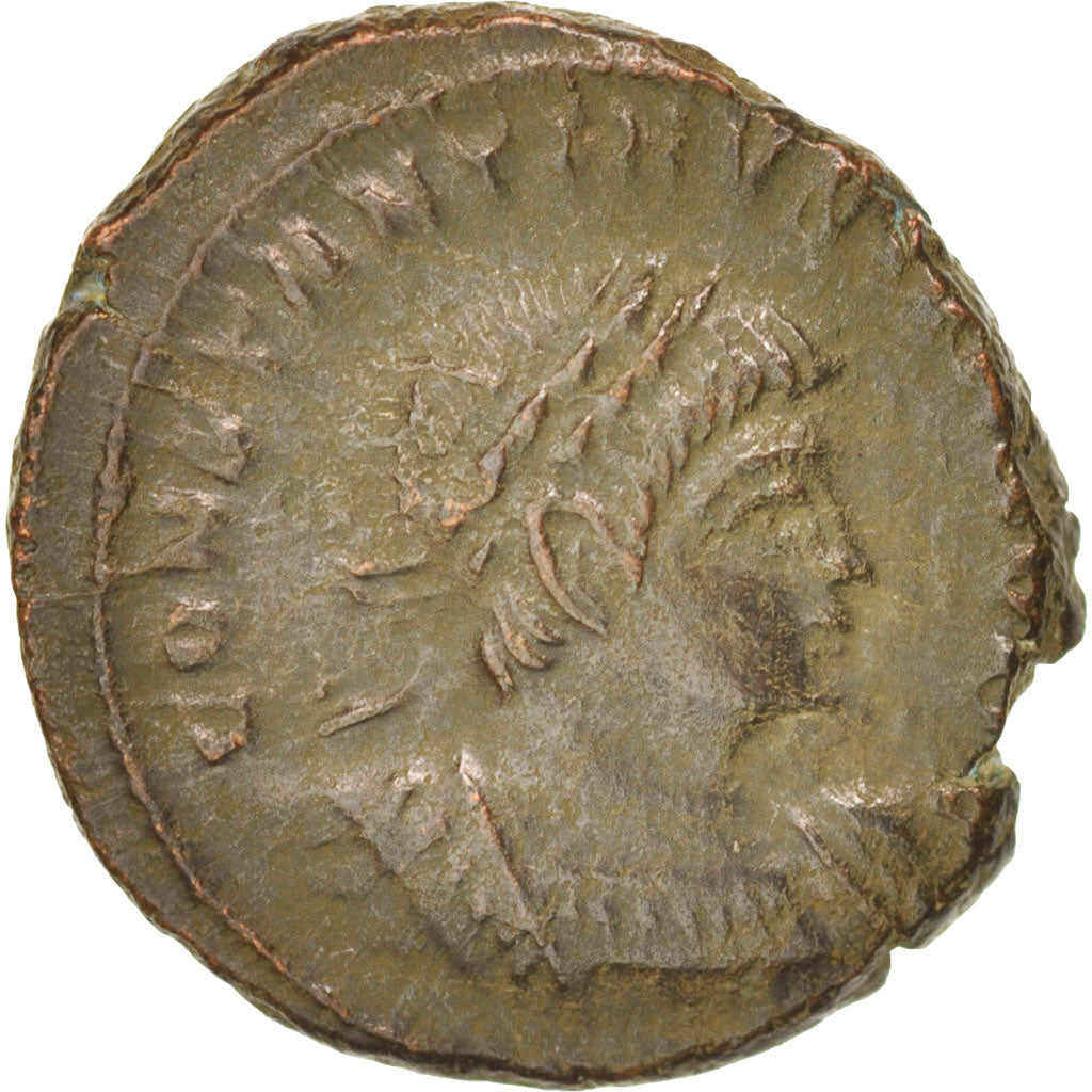 Coin, Constantine II, Nummus, Trier, AU(50-53), Copper, RIC:254