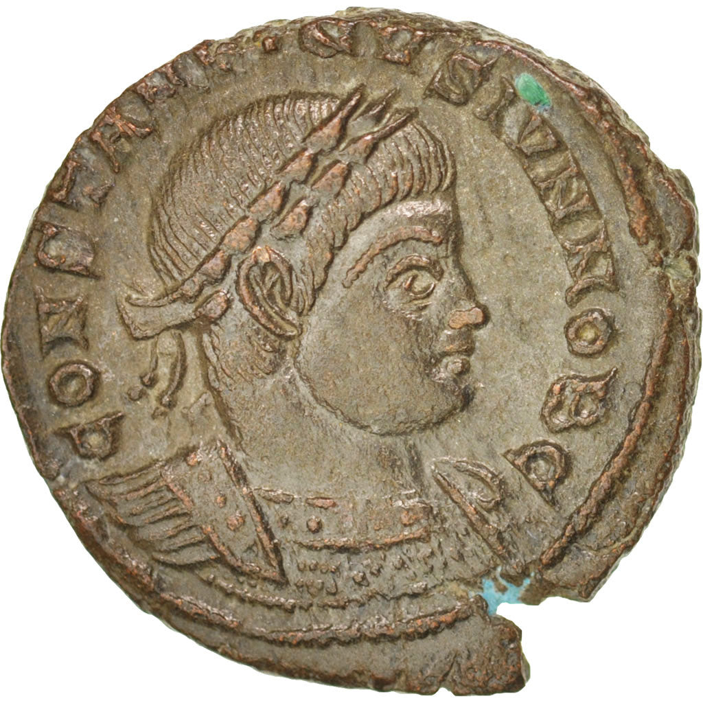Coin, Constantine II, Nummus, Trier, AU(50-53), Copper, RIC:254