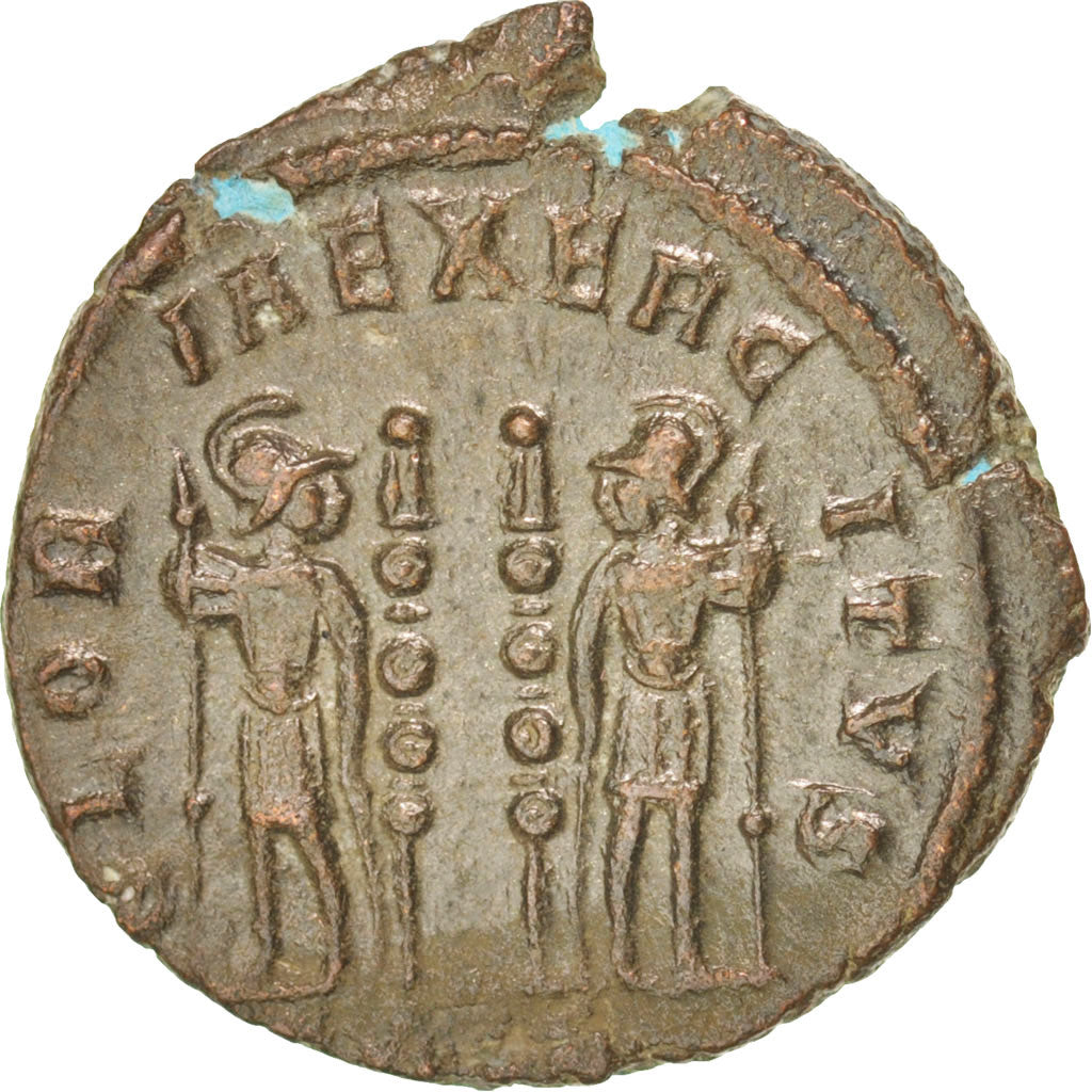 Coin, Constantine II, Nummus, Trier, AU(50-53), Copper, RIC:254
