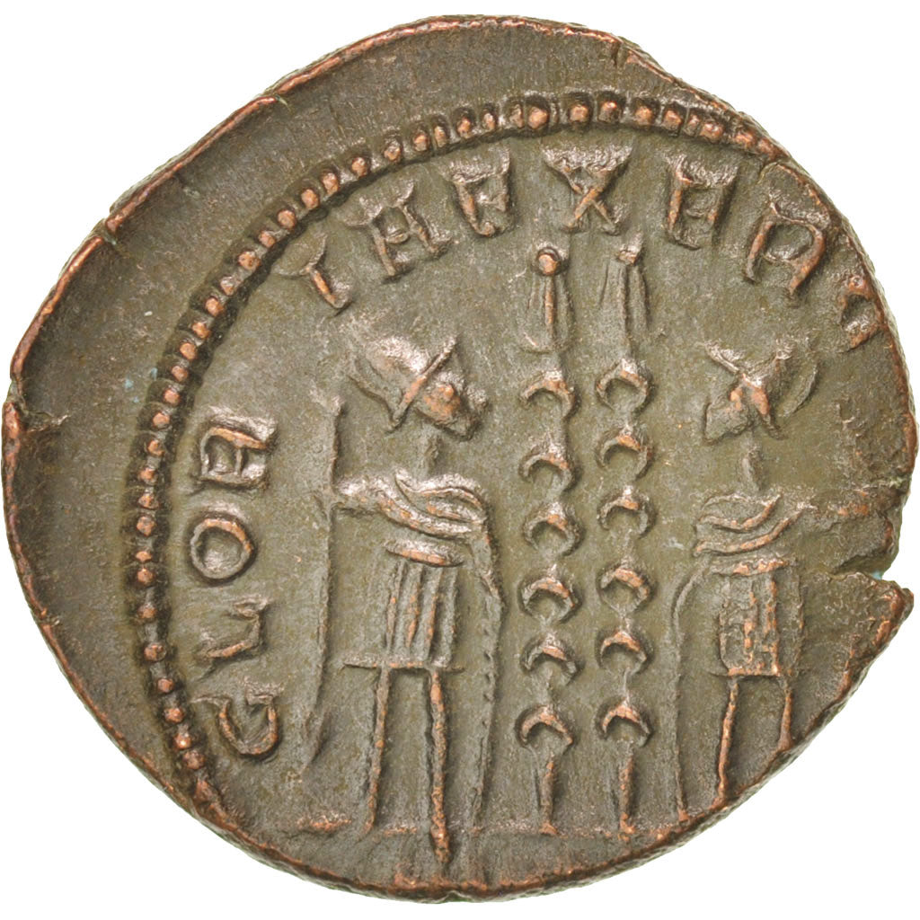 Coin, Constantine II, Nummus, Trier, AU(50-53), Copper, RIC:254