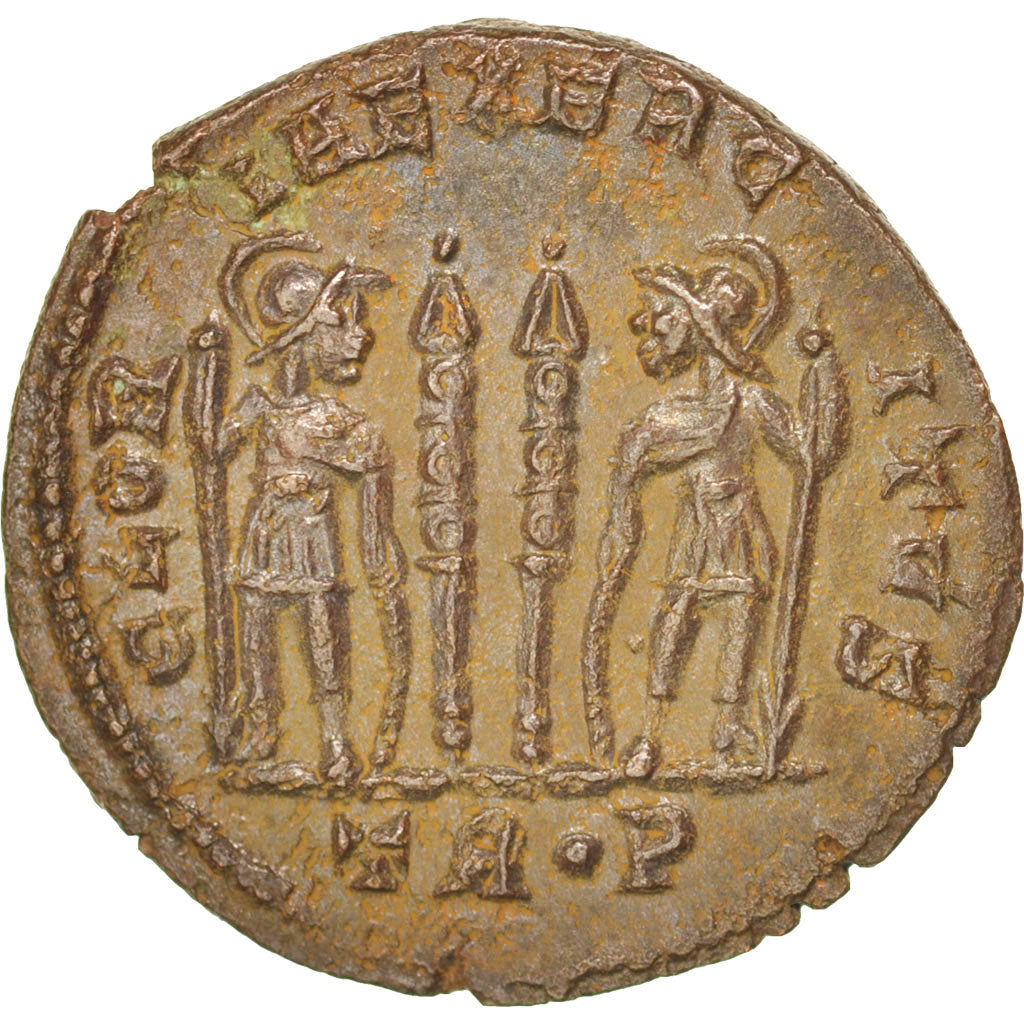 Coin, Constantine II, Nummus, Trier, AU(55-58), Copper, RIC:254