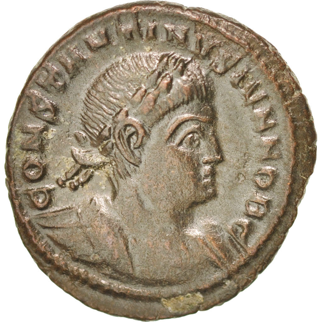 Coin, Constantine II, Nummus, Trier, AU(55-58), Copper, RIC:254