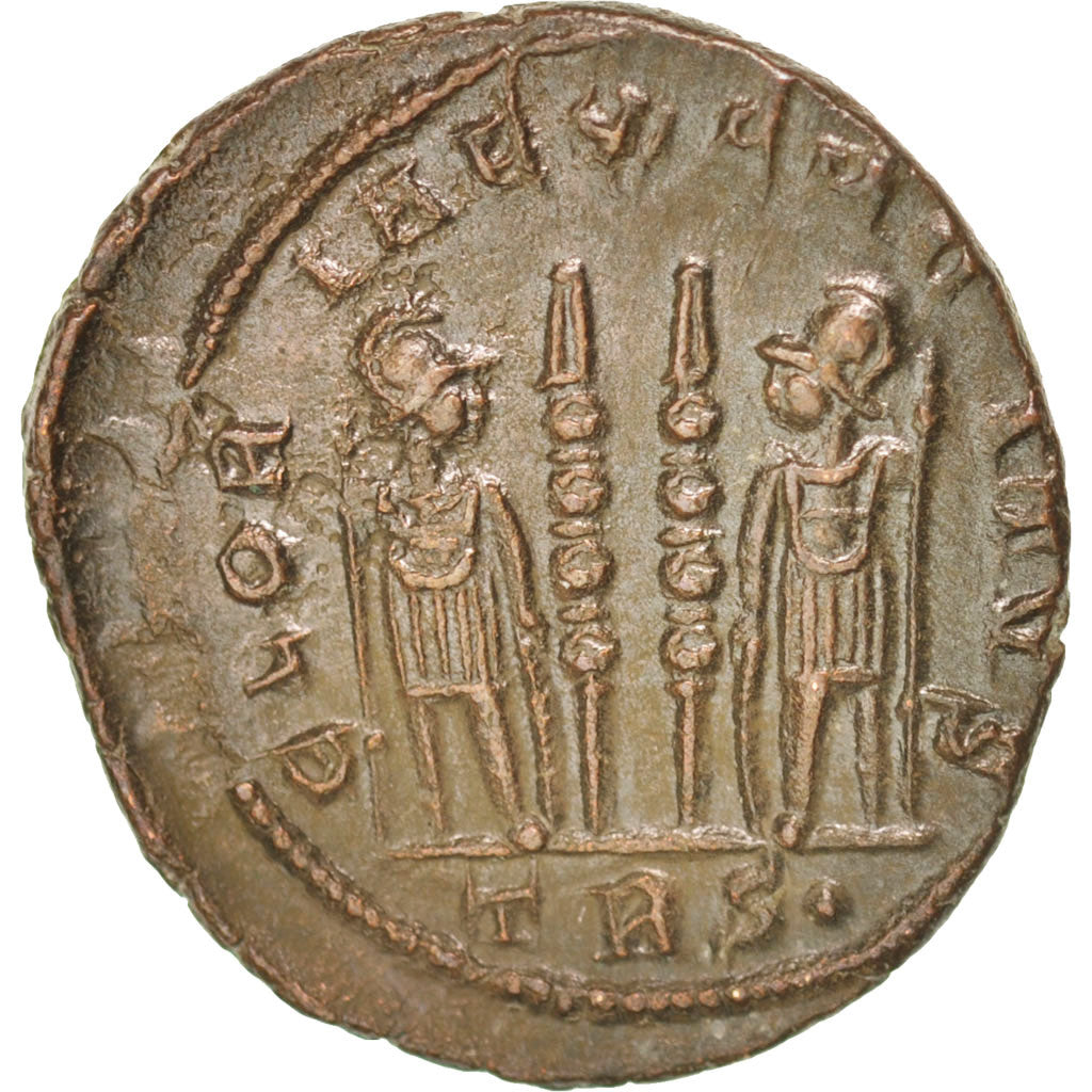 Coin, Constantine II, Nummus, Trier, AU(55-58), Copper, RIC:254