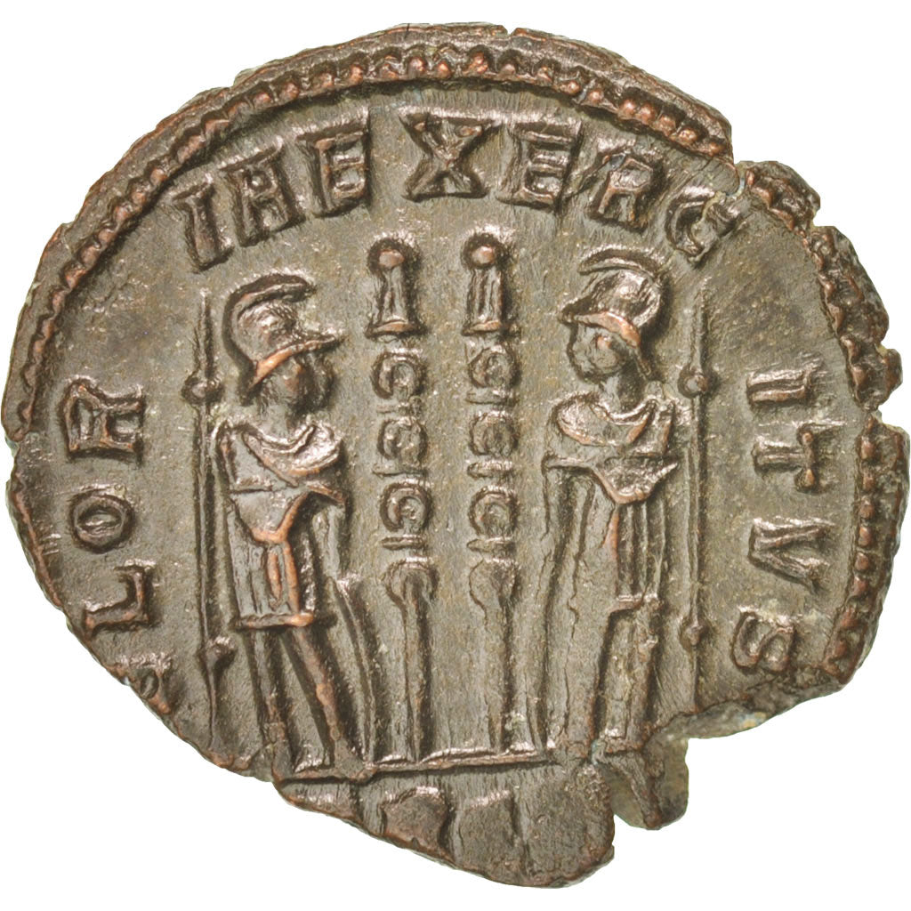 Coin, Constantine II, Nummus, Trier, AU(55-58), Copper, RIC:254