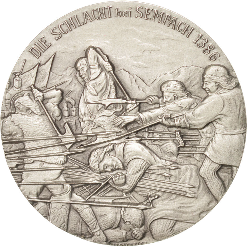 Switzerland, Token, Tourist Token, History, 1987, MS(60-62), Silver