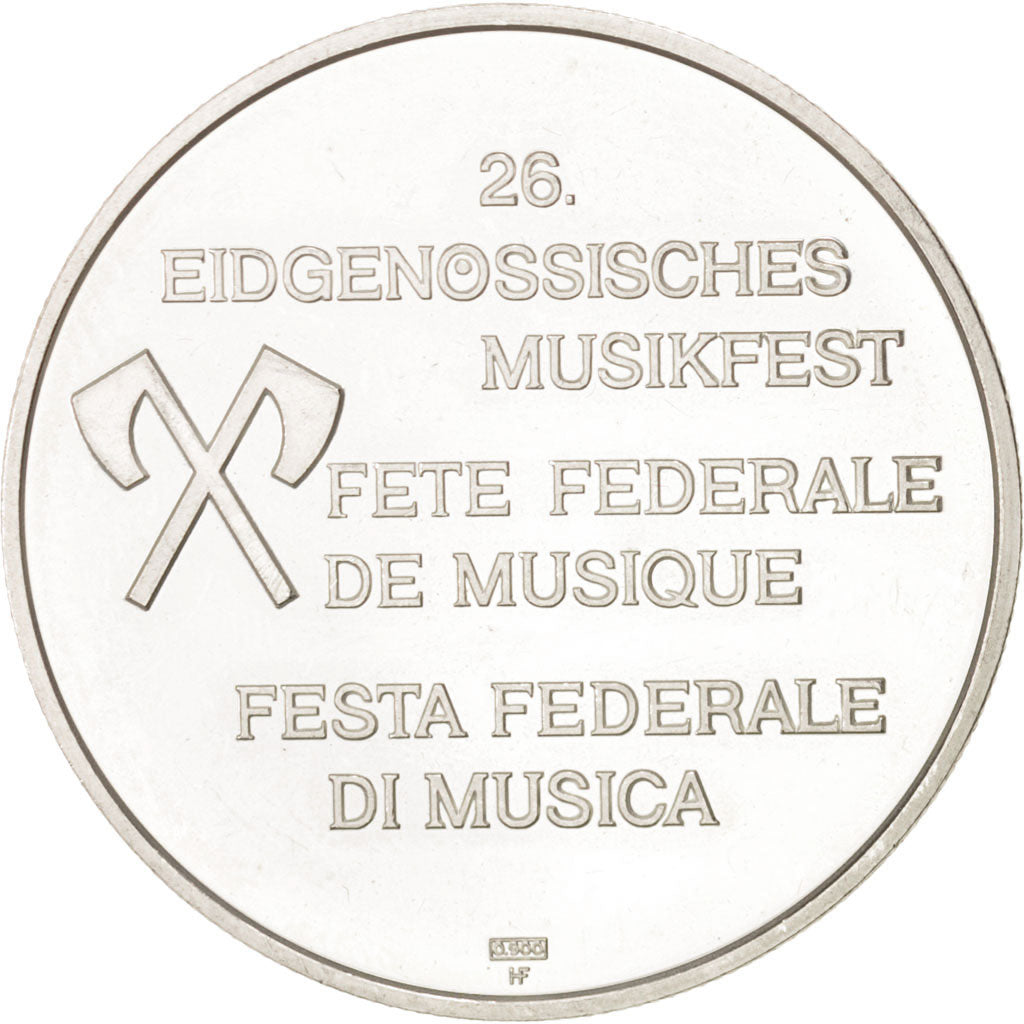 Switzerland, Token, The Music, Arts & Culture, 1976, AU(50-53), Silver