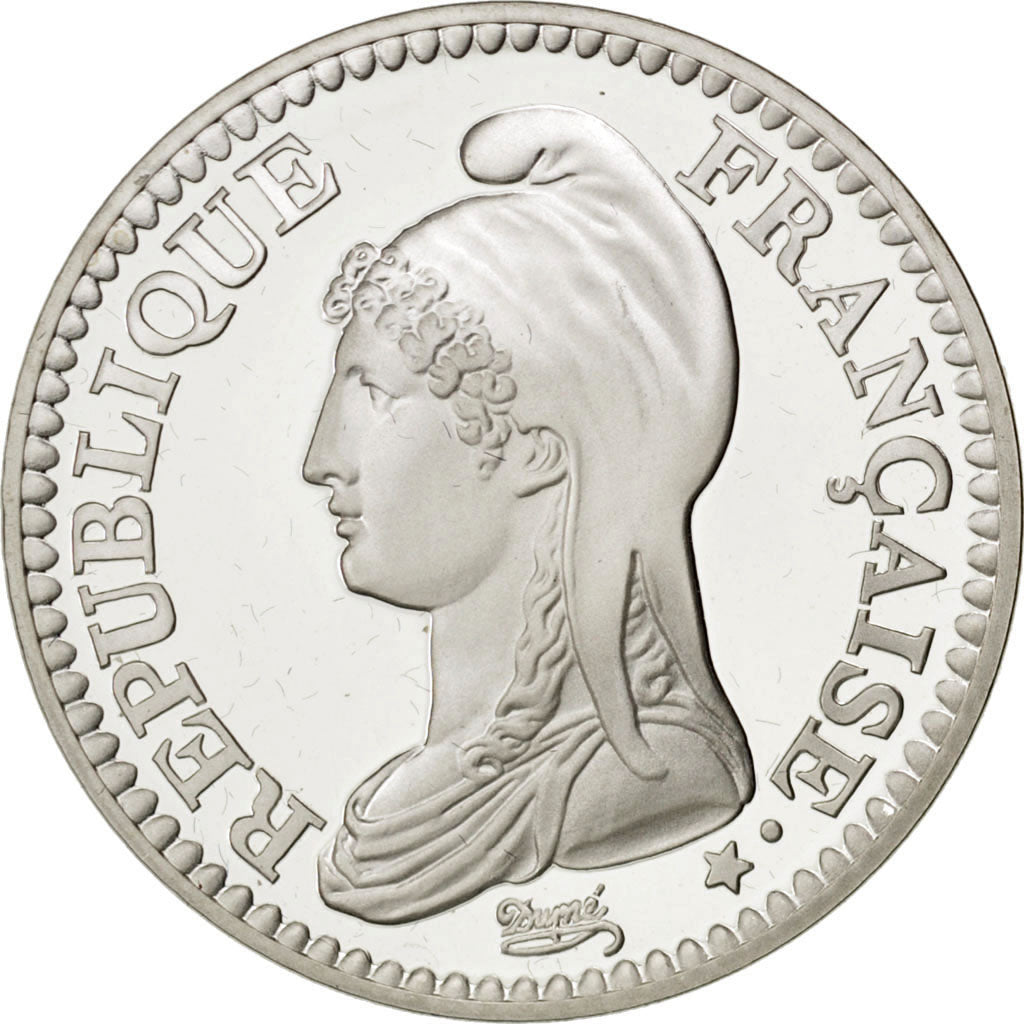 Vème République, 1 Franc République, 1992, argent BE, KM 1005