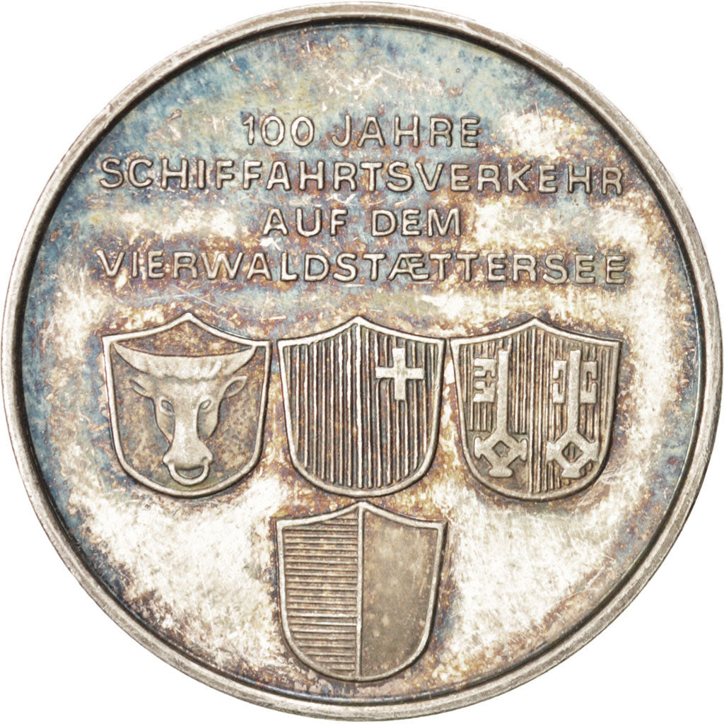 Suiza, Token, Shipping, 1970, EBC, Plata