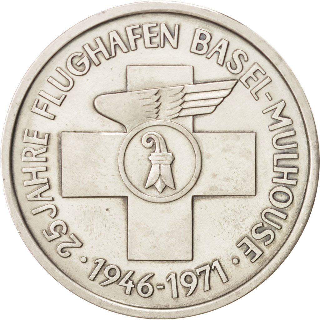 Switzerland, Token, History, 1971, AU(55-58), Silver