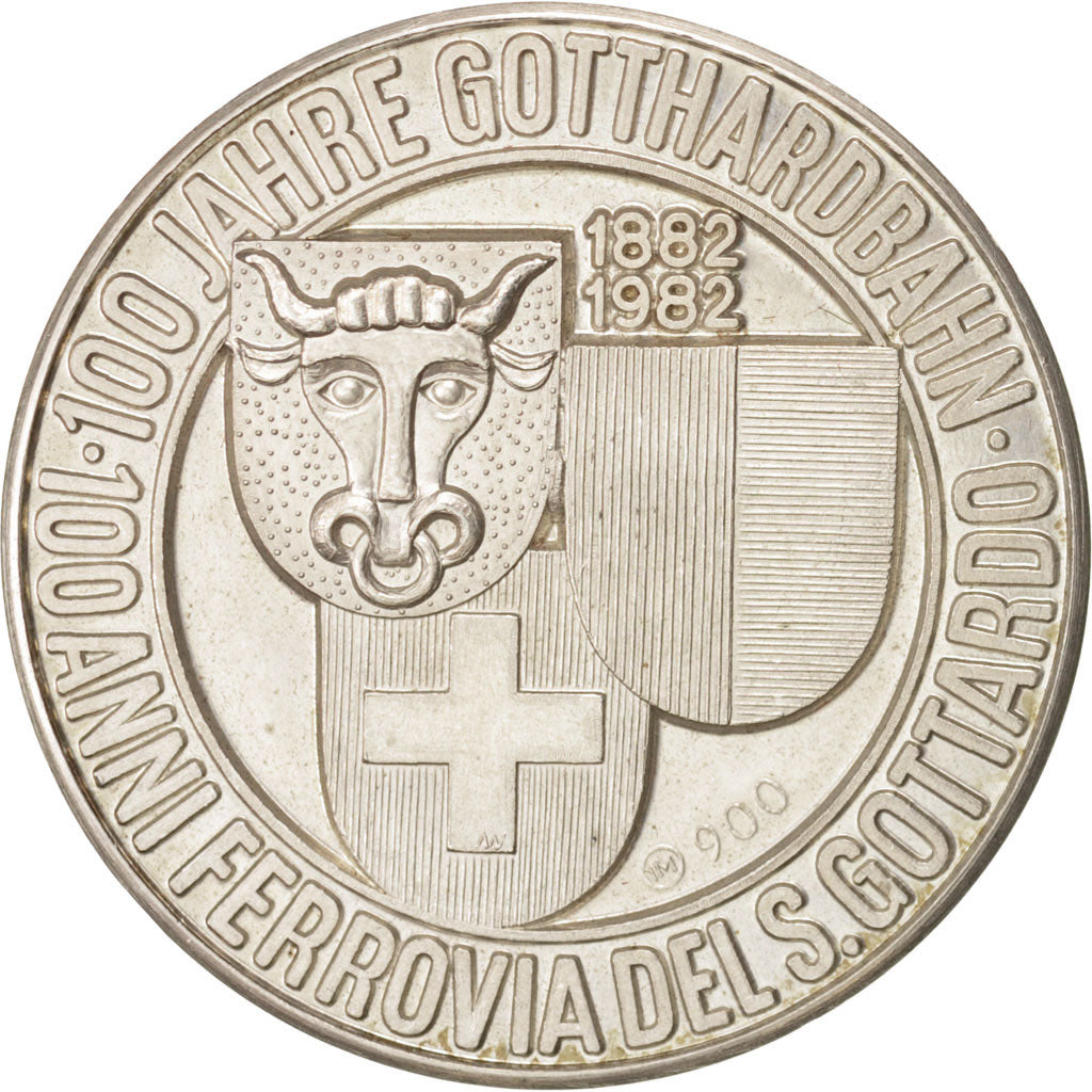 Svizzera, Token, 1982, BB+, Argento