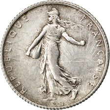 FRANCE, Semeuse, Franc, 1905, Paris, KM #844.1, EF(40-45), Silver, 23, Gadoury..