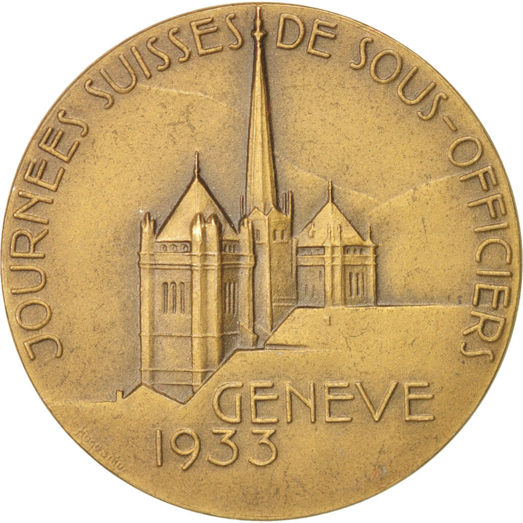 Schweiz, Token, History, 1933, SS+, Bronze