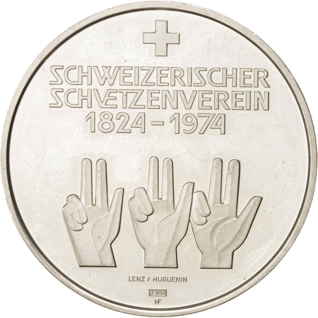 Schweiz, Token, 1974, VZ, Silber