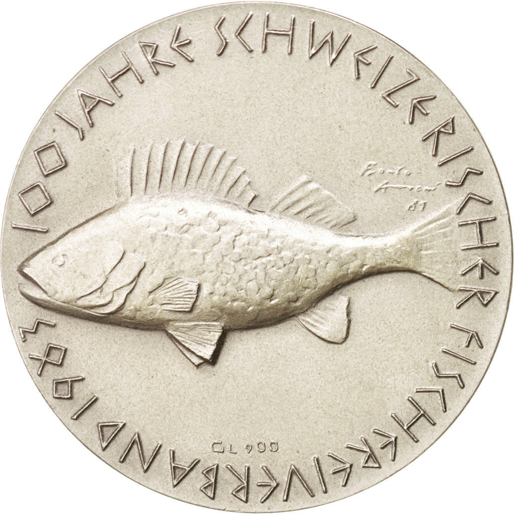 100th anniversary of Swiss fishermen's federation, Token
