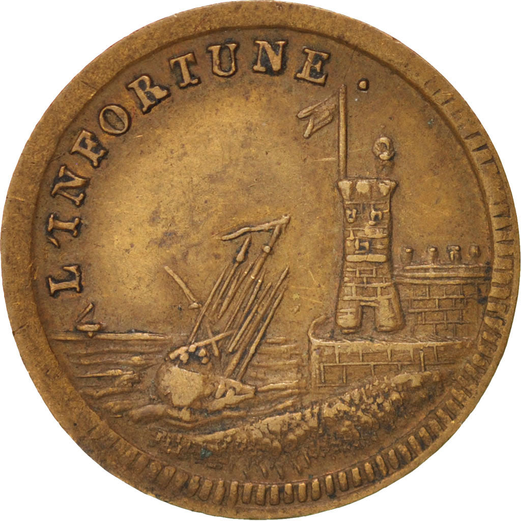 France, Token, AU(50-53), Copper