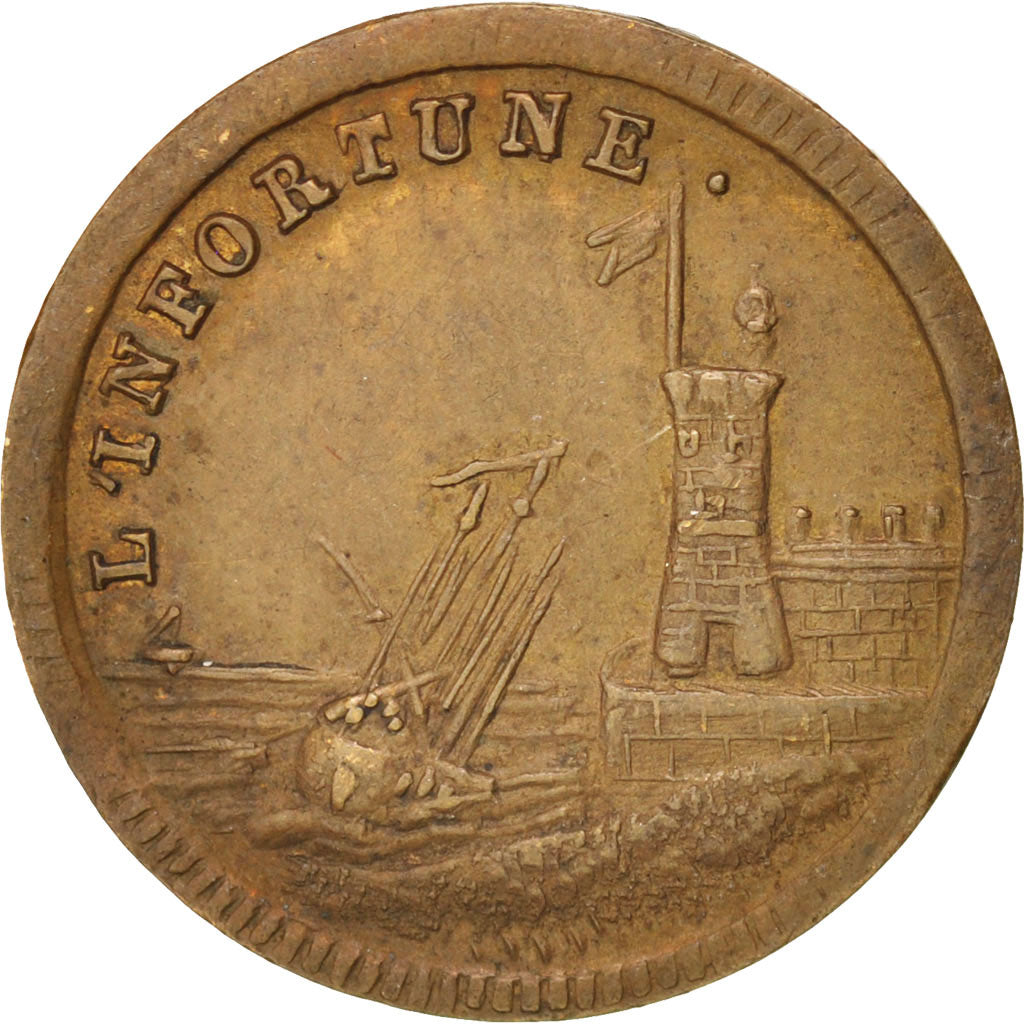 France, Token, AU(55-58), Copper