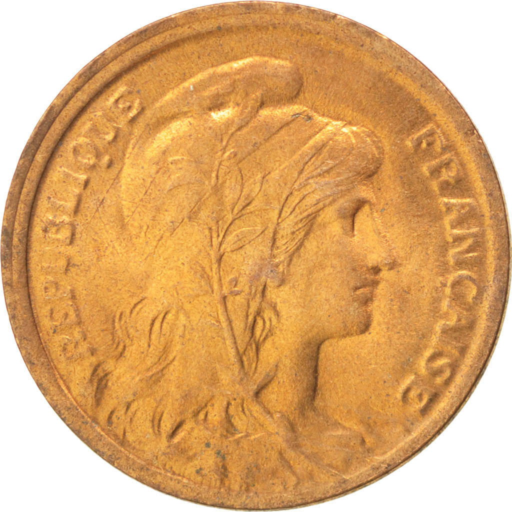FRANCE, Dupuis, Centime, 1919, Paris, KM #840, MS(63), Bronze, 15, Gadoury #90,.