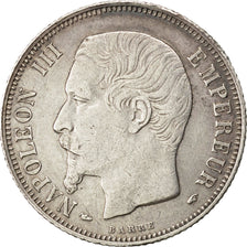 Second Empire, 1 Franc Napoléon III Tête nue, 1854 A Paris, KM 779