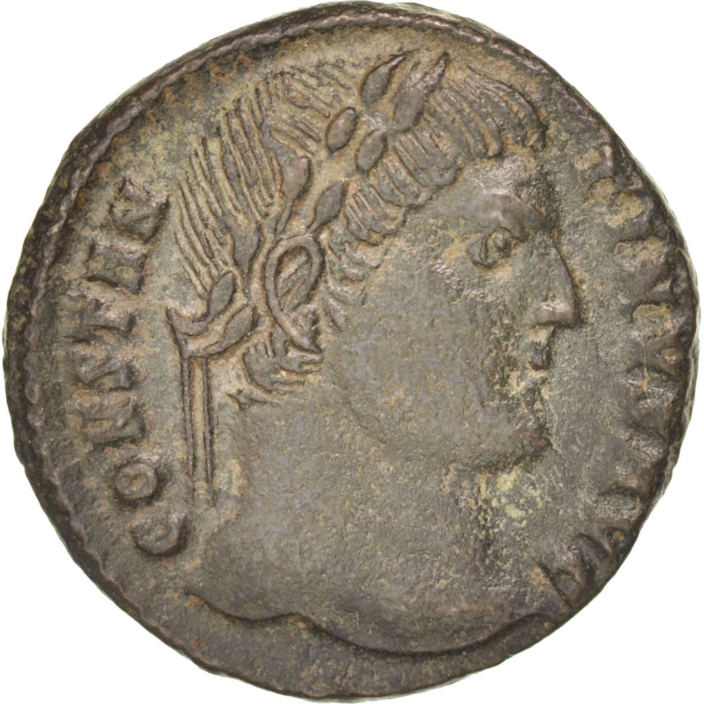 Moneta, Constantine I, Follis, Kyzikos, BB+, Rame, RIC:44g