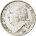 FRANCE, Louis XVIII, Franc, 1822, Paris, KM #709.1, AU(55-58), Silver, Gadoury..