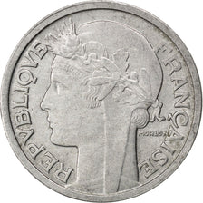 FRANCE, Morlon, 2 Francs, 1946, KM #886a.1, AU(55-58), Aluminum, 27, Gadoury...