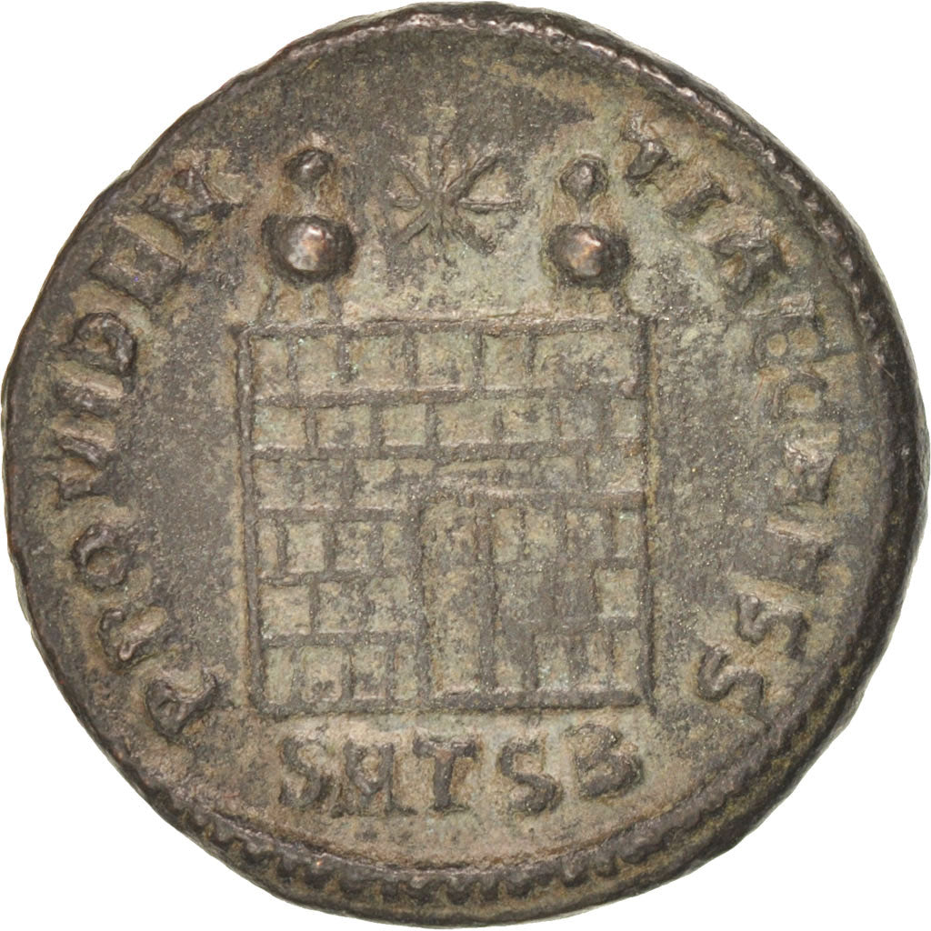 Münze, Constantius II, Follis, Thessalonica, SS+, Kupfer, RIC:158
