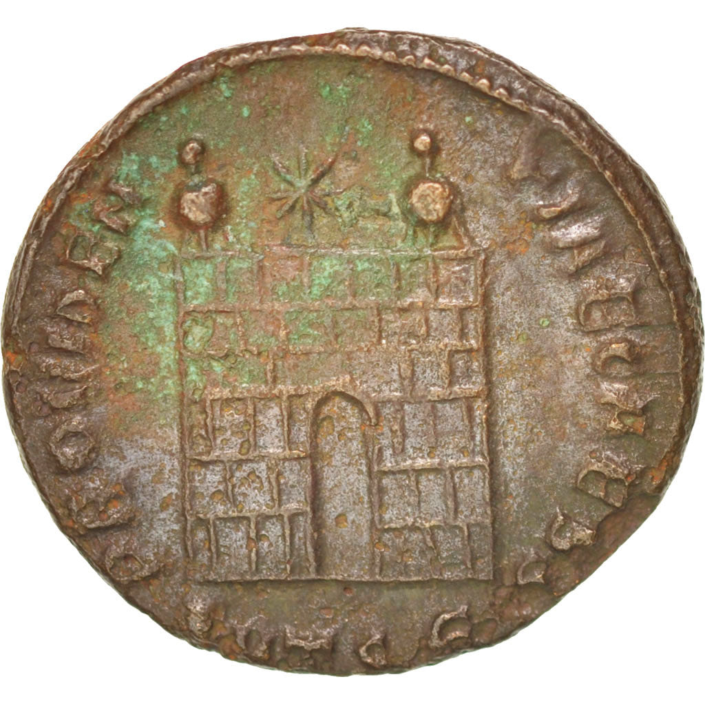 Münze, Constantius II, Follis, Thessalonica, SS+, Kupfer, RIC:158